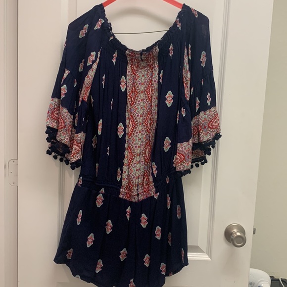 Anthro Off the Shoulder Romper - Picture 5 of 8